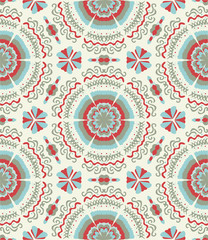 Christmas wallpaper. Seamless pattern. Hand drawn