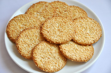 photograph of biscuit on the plate