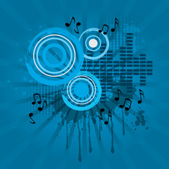 Obraz premium Abstract music sound theme background
