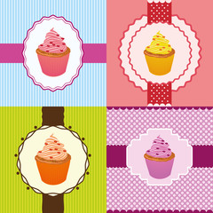 cupcake invitation cards
