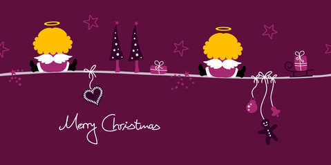 2 Angels & Symbols Purple