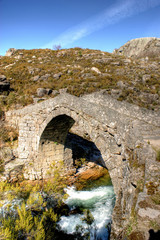 Cava Velha bridge in Castro Laboreiro, Portugal