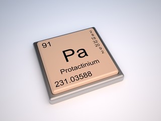 Protactinium (Pa) chemical element of the periodic table