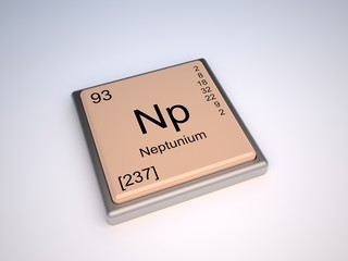 Neptunium chemical element of the periodic table with symbol Np