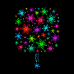 Obraz premium Floral abstract illustration.