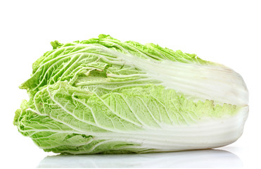 tasty Chinese cabbage isolated on white