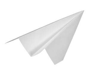 white paper plane