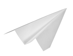 white paper plane