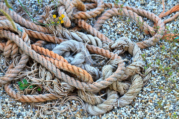 Ropes on the ground