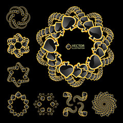 Gambling composition. Abstract background.