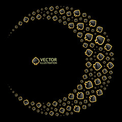 Gambling composition. Abstract background.