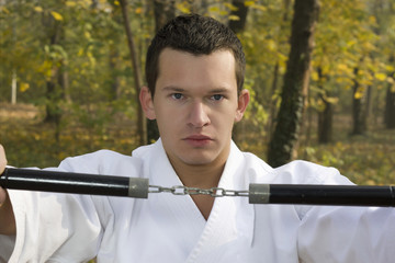 Nunchaku  and karate