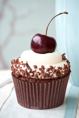 Black forest cupcake