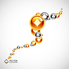 Vector gambling composition. Abstract illustration.