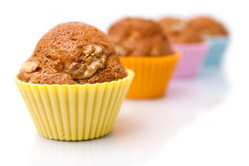 Muffins con trocitos de nuez