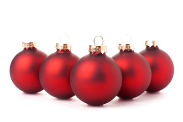 Red Christmas balls.