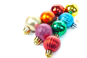 Varicoloured christmas balls