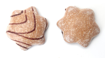ginger bread isolated on white background