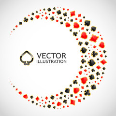 Vector gambling composition. Abstract illustration.