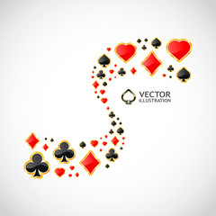 Vector gambling composition. Abstract illustration.