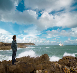 Homme Zen Contemplatif