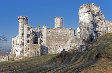 Castle ruins in Ogrodzieniec, Poland