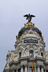 Metropolis building in Madrid