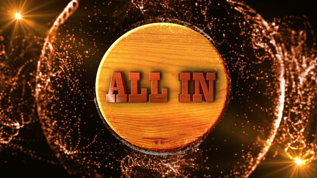 ALL IN Poker on Wood Table - HD1080