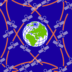 space satellites in eccentric orbits around the Earth. © Arrows