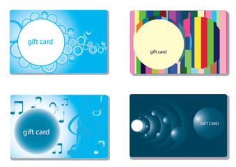 Fototapeta premium Set of modern gift card templates