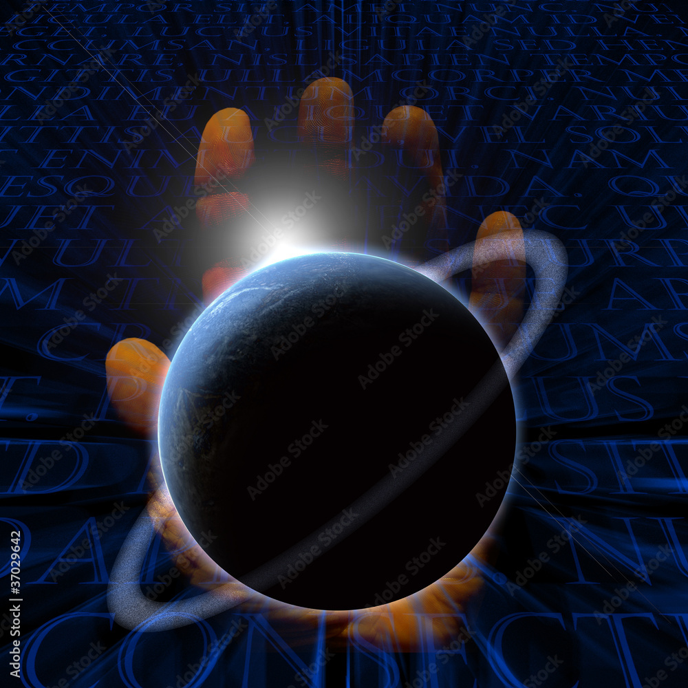 Wall mural planet create