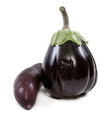 eggplant on a white background