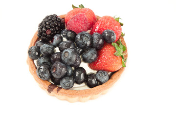 berry tart, fruit tart