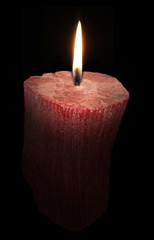 Burning Christmas candle