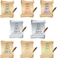 New year parchment