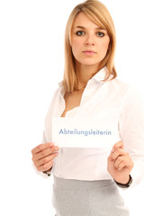 Abteilungsleiterin