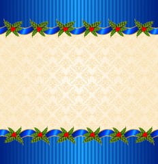 Beautiful Christmas background with garland.