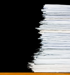 stack of documents or files, overload of paperwork