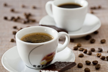 Coffe Cups and Chocolate Candy
