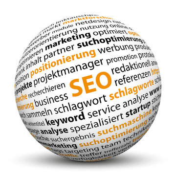 SEO, 3D, Kugel, Suchmaschinenoptimierung, Keyw&ouml;rter