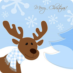 Reindeer Rentier Rudolph Frohe Weihnachten Merry Christmas