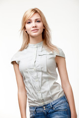 Portrait of young pretty woman