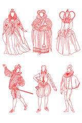 French suits of XVI age