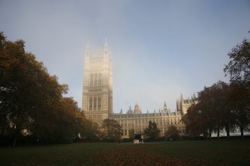 Victoria Tower in Fog