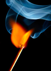 Burning match