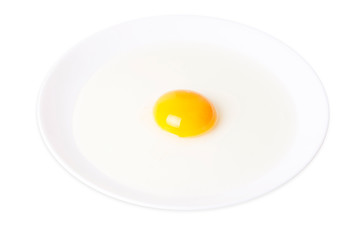 fried egg in plate