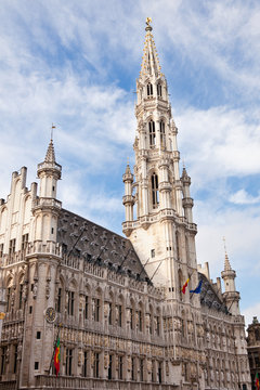 Town Hall in the Grand Place in Brussels Belgium