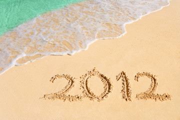 Numbers 2012 on beach