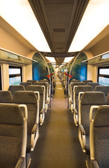 Fototapeta na wymiar Wnętrze pociągu