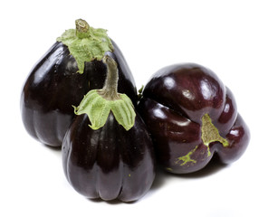eggplant on a white background